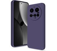 Kal-Coque Pour Xiaomi 15 Ultra Case, Silicone Étui Souple Avec Protection De Caméra, Cover Mince Antichoc Avec Microfibre Douce Anti-Rayures, Violet Foncé