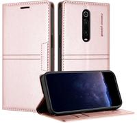 Kal-Coque Pour Xiaomi Mi 9t/Mi 9t Pro/Redmi K20/K20 Pro, Housse En Cuir Pu Portefeuille Etui, Tpu Fonction Support [Fentes Pour Cartes] Anti-Choc Folio Magnetique Compatible Avec Mi 9t (Rose)