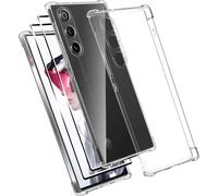 Kal-Coque Pour Zte Nubia Redmagic 10 Air/Red Magic 10 Air Case Avec 2 Verre Trempé Protection Écran Deux, Transparent Soft Etui Silicone Tpu Cover Absorption De Choc Et Anti-Scratch Housse Étui