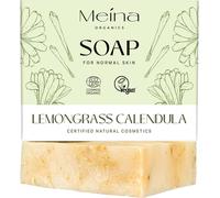 Kal-Cosmétique Naturel - Savon Naturel À La Citronnelle, Au Curcuma Et Au Calendula - Savon Bio Sans Huile De Palme - Certifié Végétalien - Durable - Fait À La Main - Comme Un Gel Douche Solide -