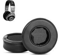 KAL-Coussinets Compatibles Avec Denon Dn-Hp1000 Dn-Hp1100 Dn-Hp 100 1100 Dn-Hp 100 Dn-Hp700 Casques Dj Oreillettes Coussin De Remplacement (Cuir Synthétique/Mousse À Mémoire)