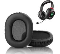 KAL-Coussinets Compatibles Avec Sound Blaster Tactic3D Rage Wireless V2.0 Casques Coussinets De Remplacement (Cuir De Protéine/Mousse À Mémoire)