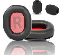 KAL-Coussinets Compatibles Avec Teufel Cage Casque De Jeu Coussinets De Remplacement (Cuir Protéiné/Mousse À Mémoire)