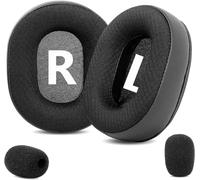 KAL-Coussinets De Rechange Compatibles Avec Les Casques De Jeu Teufel Zola En Tissu Maille Noir