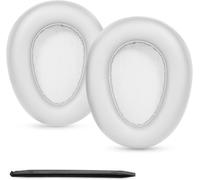 KAL-Coussinets De Rechange En Cuir Protéiné Pour Casque Jlab Jbuds Lux Anc (Gris Clair)