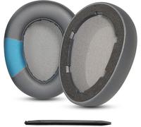 KAL-Coussinets De Rechange En Cuir Protéiné Pour Casque Jlab Jbuds Lux Anc (Gris Foncé)