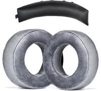 KAL-Coussinets De Rechange Pour Casque Beyerdynamic Dt700 Prox Dt900 Prox (Coussinets Gris Normaux + Bandeau Noir)