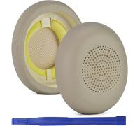 KAL-Coussinets De Rechange Pour Jabra -Compatibles Avec Les Casques Evolve2 65Ms/65Uc/40Ms/40Uc Et Elite 45H -En Cuir Protéiné À Mémoire De Forme -Doré