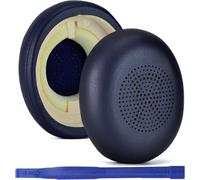 KAL-Coussinets De Rechange Pour Jabra -Compatibles Avec Les Casques Evolve2 65Ms/65Uc/40Ms/40Uc Et Elite 45H -En Cuir Protéiné À Mémoire De Forme -Bleu