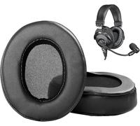 KAL-Coussinets De Remplacement Compatible Avec Audio Technica Bphs1 Bphs1-Xf4 Headsets Coussinets D'Oreille En Cuir Protéiné Plus Doux/Mousse À Mémoire De Forme