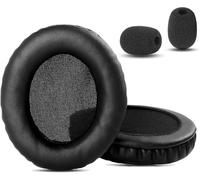 KAL-Coussinets De Remplacement Compatible Avec Roccat Elo 7.1 Air/Elo 7.1 Usb/Elo X Stereo Casques Coussinets D'Oreille En Cuir Protéiné Plus Doux/Mousse À Mémoire De Forme
