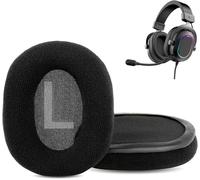 KAL-Coussinets D'Oreille Compatible Avec Fifine H6 7.1 Surround Sound Gaming Headset Coussinets D'Oreille De Rechange En Tissu Doux Et Chaud Avec Mousse Haute Densité