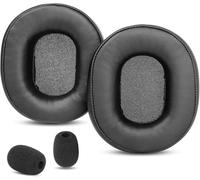 KAL-Coussinets D'Oreille Compatible Avec Fifine H6 7.1 Surround Sound Gaming Headset Coussinets D'Oreille De Rechange En Cuir Protéiné Doux Et Mousse À Mémoire De Forme