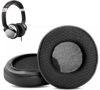 KAL-Coussinets D'Oreille Compatible Avec Numark Hf125 Headphone Coussinets D'Oreille De Rechange En Tissu Durable/Cuir Protéiné Respirant Et Mousse À Mémoire De Forme