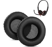 KAL-Coussinets D'Oreille Compatible Avec Plantronics Blackwire C3220 C3210 C3215 C3225 Headsets Coussinets D'Oreille De Rechange En Cuir Protéiné Doux Et Mousse À Mémoire De Forme