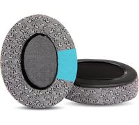 KAL-Coussinets D'Oreille De Rechange En Mousse À Mémoire De Forme Compatibles Avec Les Casques Teufel Massive/Devil Cage (Coussinets En Tissu Gris)