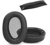 KAL-Coussinets Et Arceau Compatibles Avec Sony Mdr-Abn Wh-H900N Casques De Remplacement Coussin (Cuir Protéiné/Mousse Mémoire)