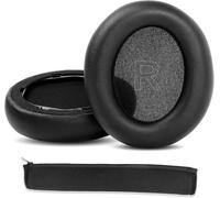 KAL-Coussinets Et Bandeau Compatibles Avec Anker Soundcore Life Q30 / Q35 Casques Bluetooth Oreillettes Coussin De Remplacement (Cuir Synthétique/Mousse À Mémoire)