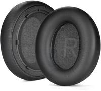 KAL-Coussinets Oreillette De Remplacement Pour Soundcore By Anker Space Q45 Casque,Cuir Protéine Mousse À Mémoire Noir Space Q45 Oreillette