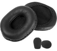 KAL-Coussinets Professionnels Coussinets De Remplacement Compatibles Avec Les Casques Pc2 Chat/Pc3 Chat/Pc5 Chat /Pc7 Usb/Pc8 Usb/Pc131 Mono Usb Avec Cuir Protéiné Souple