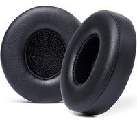 KAL-Coussins De Rechange Extra Épais Pour Écouteurs Supra-Auriculaires Sans Fil Beats Solo 2 & 3 Par Wicked Cushions -Cuir Souple Et Mousse À Mémoire De Forme, Adhésif Puissant Black