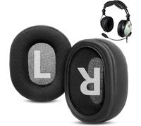 KAL-Coussins D'Oreille Respirants & Durables De Rechange Compatibles Avec David Clark Dc One-X Casque Pilote Coussins D'Oreille En Tissu Mesh Et Mousse À Mémoire De Forme (Noir)