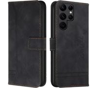 Kal-Cqkob Coque Pour Oneplus 11r 5g Housse Etui Portefeuille Cuir Multifonction Fermeture Magnétique À Clapet Anti-Noir