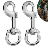 Kal-Crochets En Acier Inoxydable Avec Rotule 2 Pièces,Mousqueton Inox, Idéal Comme Porte-Clés, Mousqueton Pour Laisse De Chien, Sacs Et Plus