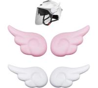 Kal-Décoration Pour Casque De Moto, 2 Paires D'ailes De Casque Électriques, Autocollants Décoratifs, Décoration Autocollante, Casque De Moto, Accessoires De Casque De Moto, Casque De Vélo, Casque De