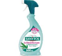 Kal-Désinfectant Multi-Usages -Parfum Eucalyptus -500 Ml -Bactéricide, Virucide, Fongicide -Sans Javel, Testé Dermatologiquement -Sans Rinçage