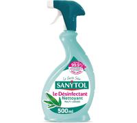 Kal-Désinfectant Multi-Usages -Parfum Eucalyptus -500 Ml -Bactéricide, Virucide, Fongicide -Sans Javel, Testé Dermatologiquement -Sans Rinçage