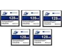 KAL-Dogfish Carte Mémoire Compact Flash 128Mo 5 Pack Card Cf Type I Haute Performance Fat16 Pour Équipements Industriels Et Appareils Photo Numériques Anciens