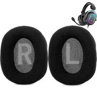 KAL-Doux Coussinets De Rechange Compatibles Avec Fifine H6 7.1 Surround Sound Gaming Headset Coussinets D'Oreille En Tissu Confortable Et Mousse À Mémoire De Forme