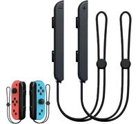 Kal-Dragonnes Pour Manette, 1 Paire Dragonne Switch,Bracelet Contrôleur Réglable Noir, Accessoire De Remplacement Portable Pour Ns Jeux, Facile À Installer Utiliser