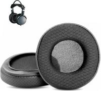 KAL-Durable Et Respirant Coussinets De Remplacement Compatible Avec Jvc Harx700 Harx900 Ha-Rx700 Ha Rx900 Headphones Coussinets D'Oreille (Cuir Perforé/Tissu Durable Et Mousse À Mémoire De Forme)