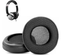 KAL-Durable Et Respirant Coussinets De Remplacement Compatible Avec Numark Hf125 Hf 125 Headphone Coussinets D'Oreille (Cuir Perforé/Tissu Durable Et Mousse À Mémoire De Forme)