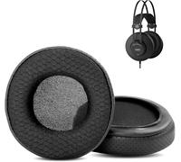 KAL-Durable Et Respirant Remplacement Des Coussinets Compatible Avec Akg K92 K240 K52 K72 Headphones Coussinets D'Oreille (Cuir Perforé/Tissu Durable Et Mousse À Mémoire De Forme)