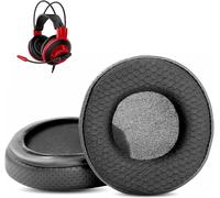 KAL-Durable Et Respirant Remplacement Des Coussinets Compatible Avec Msi Ds502 Ds-2 Ds501 Headphones Coussinets D'Oreille (Cuir Perforé/Tissu Durable Et Mousse À Mémoire De Forme)