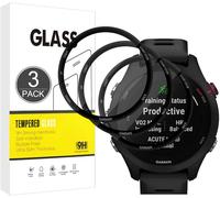 Kal-E Hamii Protecteur D'écran Compatible Avec Garmin Forerunner 255s 41mm,[3 Pièces][3d Incurvé Full Cover][Résistant Aux Rayures,Haute Définition] Protecteur Pour Garmin Forerunner 255s 41mm