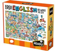 KAL-- Easy English 100 Words City - Jouer Et Apprendre Rapidement Grâce À Une Méthode Efficace Jeu Educatif 3 4 5 6 Ans, Jeux En Boîte Pour Enfants, Cadeau Enfants, Cadeau Fille, Cadeau Garçon