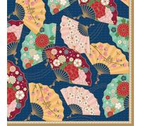 Kal-Easylife - Lot De 20 Serviettes En Papier - Compartiments Asiatiques - Décoration De Table - Découpage - Technique De Serviette 33 X 33 Cm - 3 Épaisseur - Biodégradables