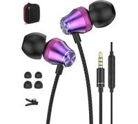KAL-Ecouteurs Filaire Pour Redmi Note 13 Pro 12 Pro 11 Pro 11S Redmi 14C 12 A3,Écouteurs Intra-Auriculaires Oreillettes Filaires Avec Micro Anti-Bruit Casque Pour Samsung A15 A25 A05S A14 A23 Moto G3