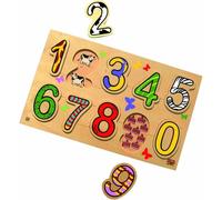 KAL-Edufun - Ef 12075 - Jouet En Bois - Puzzle - Chiffres Et Quantités