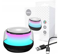 KAL-Enceinte Bluetooth Petite - Enceinte Usb Avec Emplacement Pour Carte Micro-Sd - Radio Enceinte Bluetooth Avec Éclairage Rgb - Mini Enceinte Bluetooth Portable À Longue Autonomie