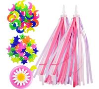 Kal-Enfants Vélo Banderoles Glands, Cloche De Bicyclette Tassel Pour Guidon De Vélo Rose Sonnette De Vélo Enfant Sonnette De Vélo Pour Enfants Pour Scooter De Vélo