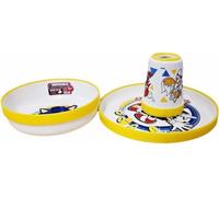 Kal-Ensemble De Vaisselle Réutilisable Pour Enfants Bicolore - Set Composé De 3 Pièces : Assiette, Bol Et Verre Pour Enfants Et Bébé Avec Base Antidérapante - Sans Bpa Pour Sonic