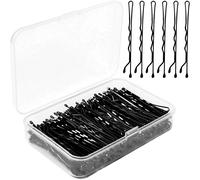 Kal-Epingles À Cheveux 150 Pièces, Noir \U200bà Bout Rond Métal Invisible Bobby Pins Pour Femmes Filles, Idéales Pour Tous Types De Cheveux De Pinces À Cheveux Pour Femmes, Avec Boîte De Rangement