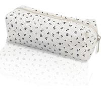 Kal-Etu Trousse À Crayons, Trousse De Dessin Animé, Petite Et Mignonne, Multifonctionnelle, Peut Être Utilisée Comme Sac De Jouets, Porte-Clés Et Porte-Monnaie (Blanc, Bleu)