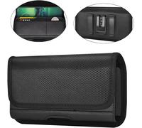 Kal-Étui Clip Ceinture Pochette Téléphone Nylon Housse Coque Ceinture Pour Iphone 16 Pro Max, Samsung Galaxy A16 A14 A06 A05s A56 A26 A36 S25 Ultra S24 Ultra, Xiaomi Redmi 14c 13c A3 / Note 14 Pro