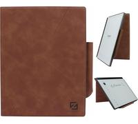 Kal-Étui Pour Remarkable 2 -Tablette Papier 10,3"" Sortie 2020, Coque Housse En Cuir Pu Book Folio Cover Avec Porte-Stylo Intégré - Bronze
